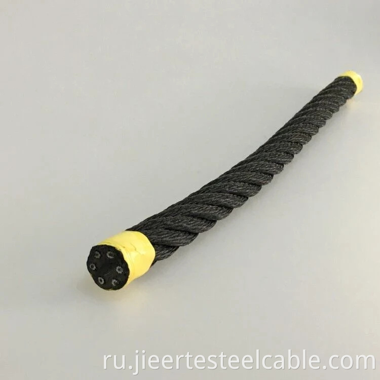 Веревка Kuraron 6 Strand с белым цветом и внутри стали